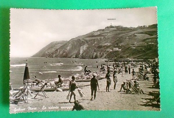 Cartolina Saluti da Gabbice Mare - La ridente spiaggia - …