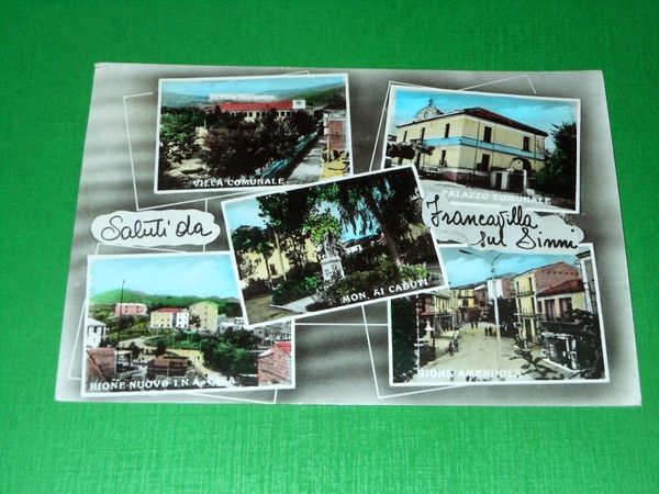 Cartolina Saluti da Francavilla in Sinni - Vedute diverse 1973