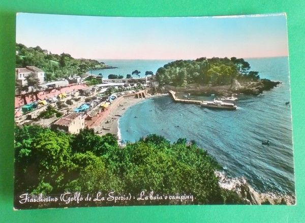 Cartolina Fiascherino (Golfo de La Spezia) - La baia e …