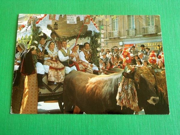 Cartolina Cagliari - Sfilata di S. Efisio Traccas 1970 ca