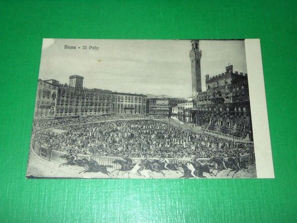 Cartolina Siena - Il Palio 1920 ca