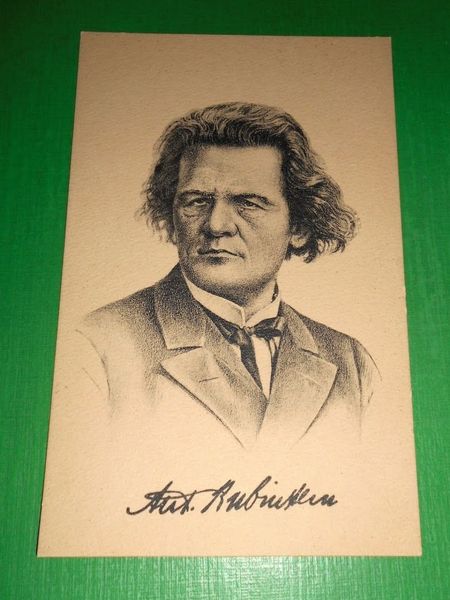 Cartolina Musica - Ritratto del Compositore Anton Grigorevi? Rubin?tejn 1930 …