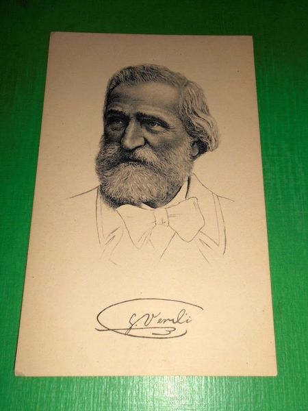 Cartolina Musica - Ritratto del Compositore Giuseppe Verdi 1930 ca …