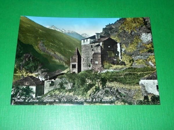 Cartolina Valle d' Aosta - Arvier - Castello del XIII …