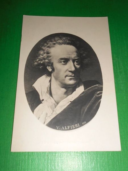 Cartolina Letteratura - Ritratto del Poeta e Drammaturgo Vittorio Alfieri