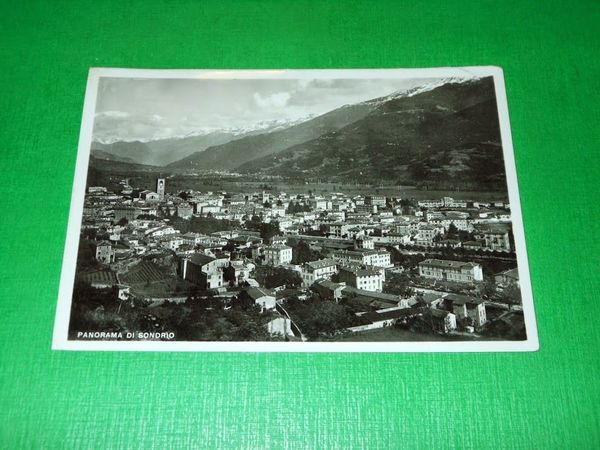 Cartolina Sondrio - Panorama 1947