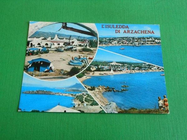 Cartolina L'Isuledda di Arzachena - Vedute diverse 1975