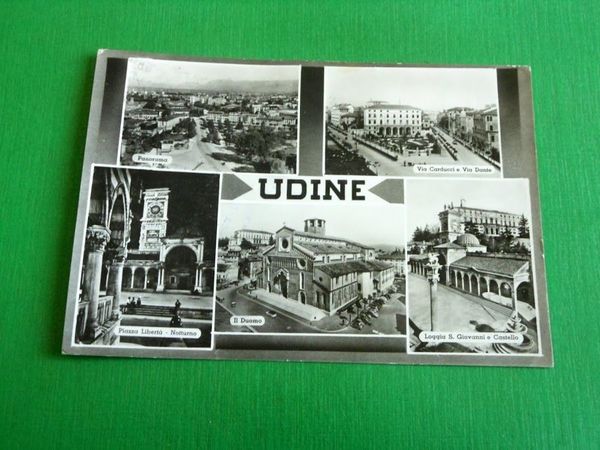 Cartolina Udine - Vedute diverse 1955 ca