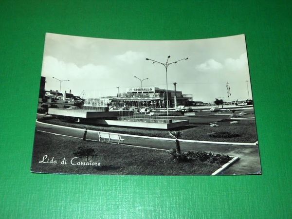 Cartolina Lido di Camaiore - Fontana luminosa 1963