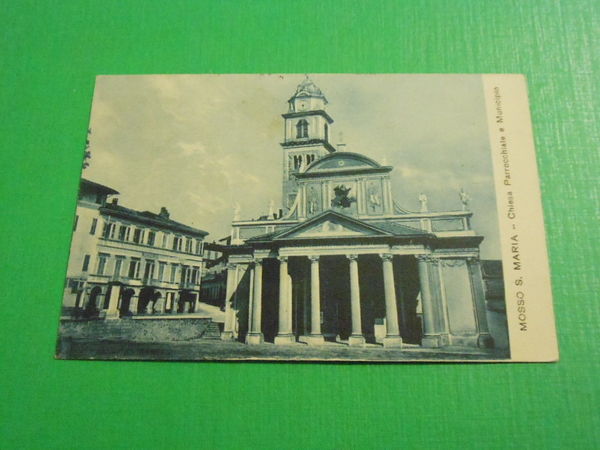 Cartolina Mosso S. Maria ( Biella ) - Chiesa Parrocchiale …
