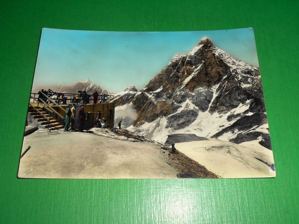 Cartolina Cervinia Furggen e M. Cervino - Veduta 1960 ca