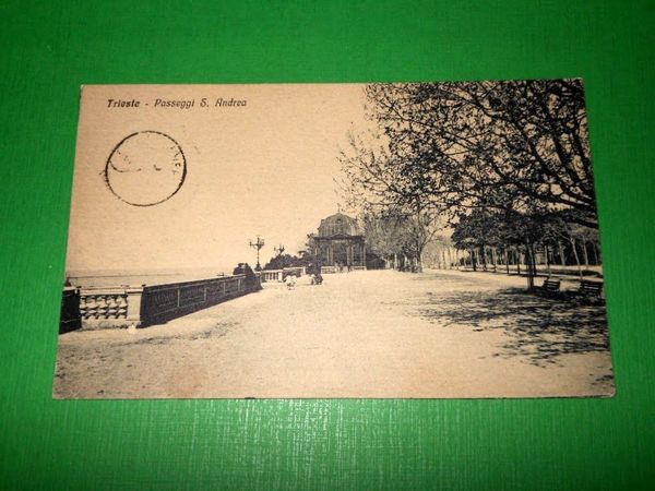 Cartolina Trieste - Passeggi S. Andrea 1922