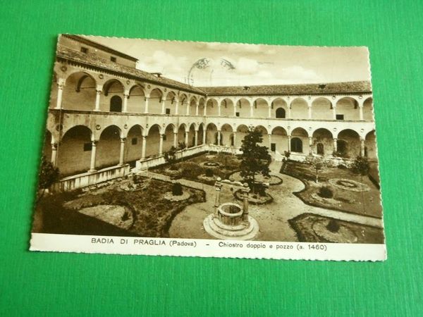 Cartolina Badia di Praglia ( Padova ) - Chiostro doppio …