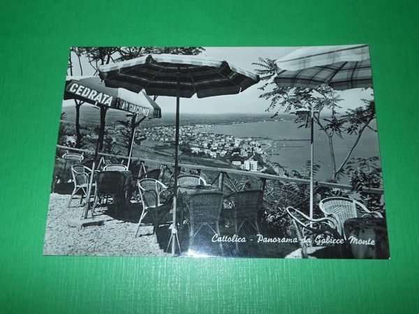 Cartolina Cattolica - Panorama da Gabicce Monte 1964