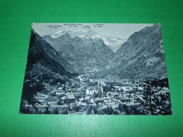 Cartolina Riva Valdobbia ( Valsesia ) - Panorama con Alagna …