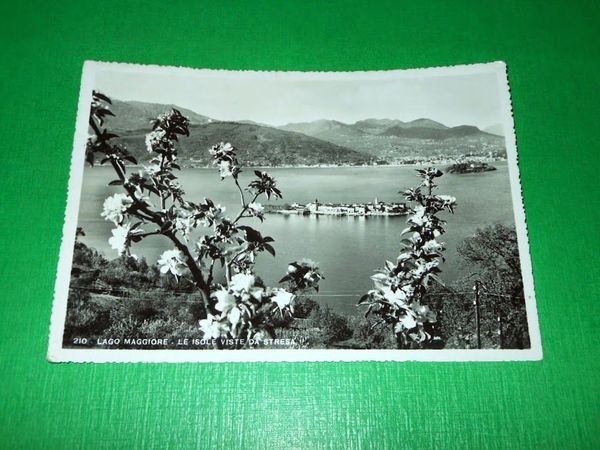 Cartolina Lago Maggiore - Le Isole viste da Stresa 1943