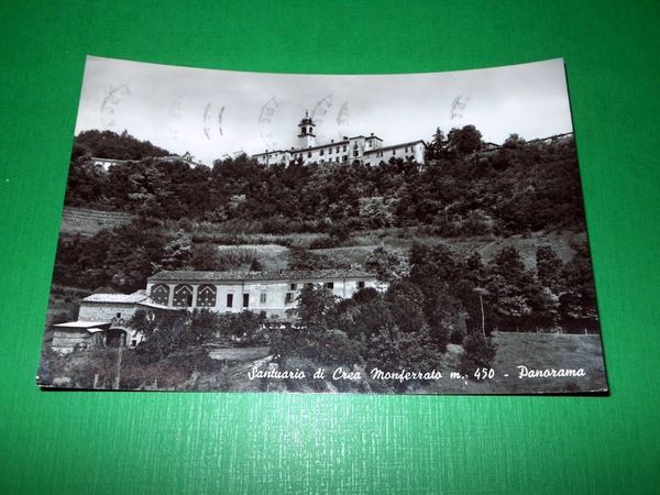 Cartolina Santuario di Crea Monferrato - Panorama 1967