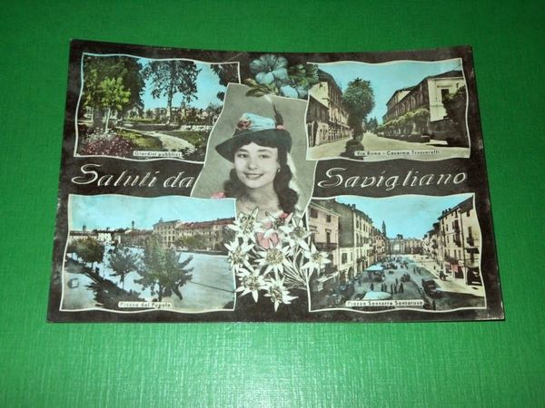 Cartolina Saluti da Savigliano - Vedute diverse 1960.