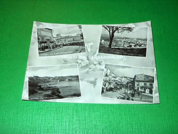 Cartolina Saluti da Serradifalco - Vedute diverse 1960 ca.