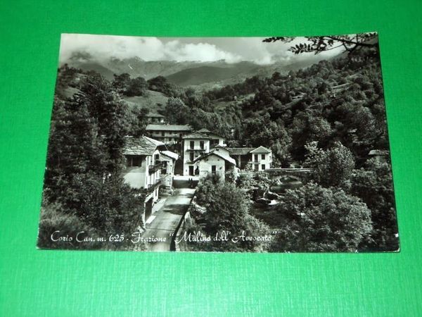Cartolina Corio Canavese - Frazione Mulino dell' Avvocato 1963.