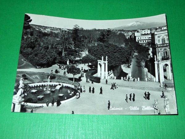 Cartolina Catania - Villa Bellini 1955 ca.