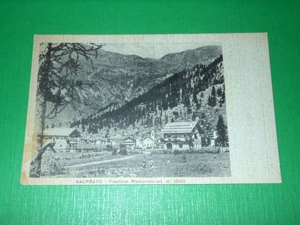 Cartolina Valprato - Frazione Piamprato - Panorama 1943.