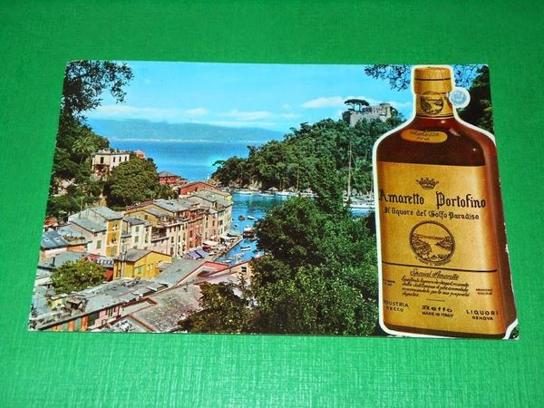 Cartolina Pubblicità Amaretto Portofino - Il liquore del Golfo Paradiso …