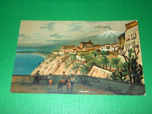 Cartolina Taormina - Veduta 1910 ca.