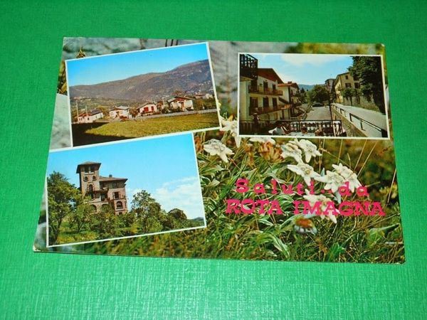 Cartolina Saluti da Rota d'Imagna - Vedute diverse 1978.