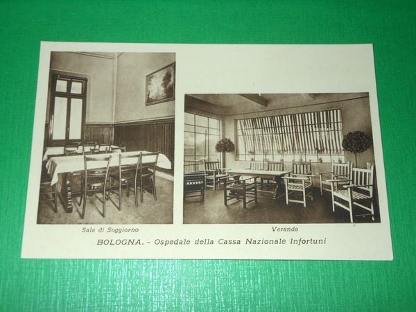 Cartolina Bologna - Ospedale Cassa Nazionale Infortuni - Sala Soggiorno …