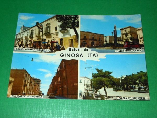 Cartolina Saluti da Ginosa ( Taranto ) - Vedute diverse …