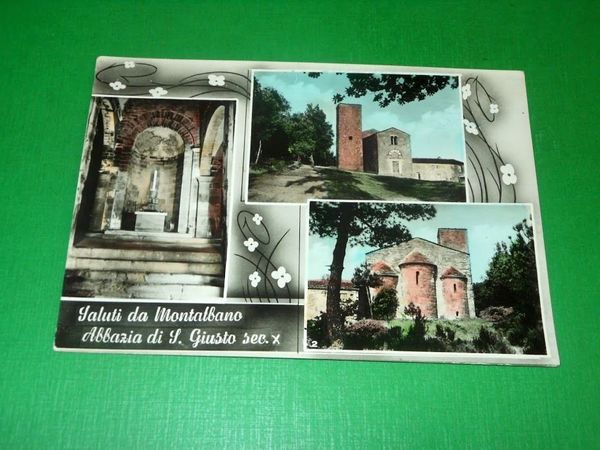 Cartolina Saluti da Montalbano ( Pisa ) - Abbazia di …