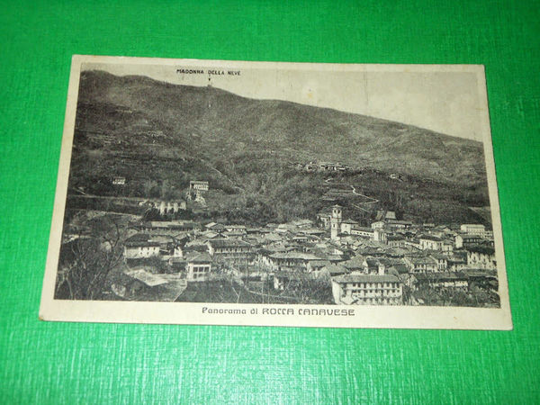 Cartolina Rocca Canavese - Panorama 1935 ca.