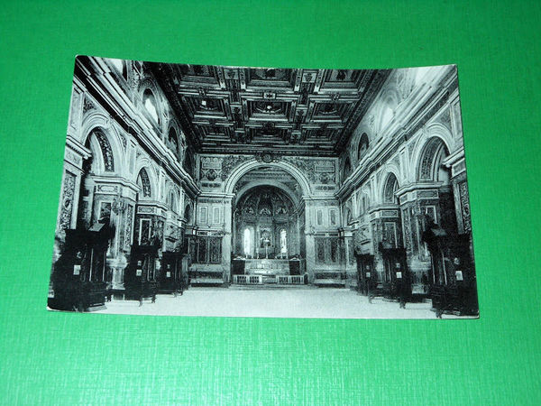 Cartolina Tolentino - Interno della Chiesa di S. Nicola 1956.