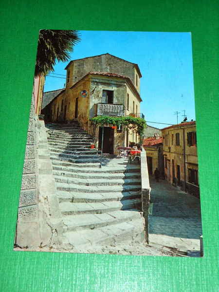 Cartolina Elba Pittoresca - POGGIO - Via del Carmine 1981.