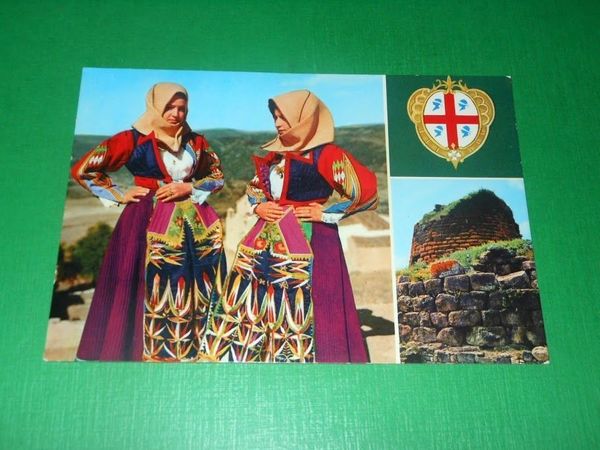 Cartolina Costumi Sardi - Orgosolo ( Nuoro ) 1965 ca.