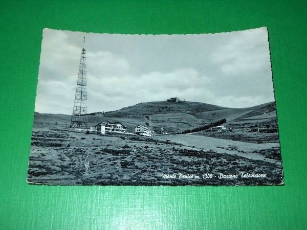 Cartolina Monte Penice - Stazione televisione 1956.