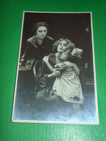 Cartolina Cinema Muto Pina Menichelli e Marcella Sabbatini in La …