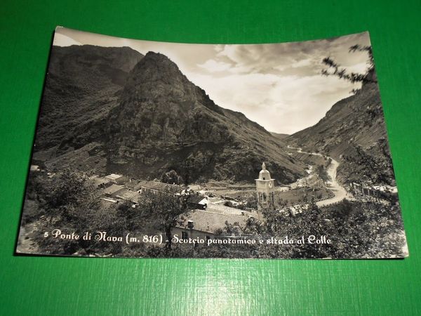 Cartolina Ponte di Nava - Scorcio panoramico e strada al …