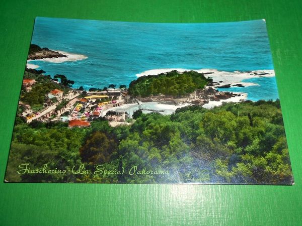 Cartolina Fiascherino ( La Spezia ) - Panorama 1960.