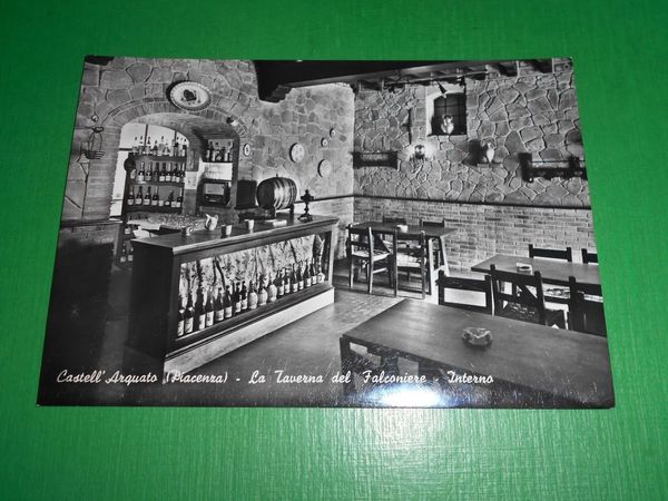 Cartolina Castell'Arquato ( Piacenza ) - La Taverna del Falconiere …