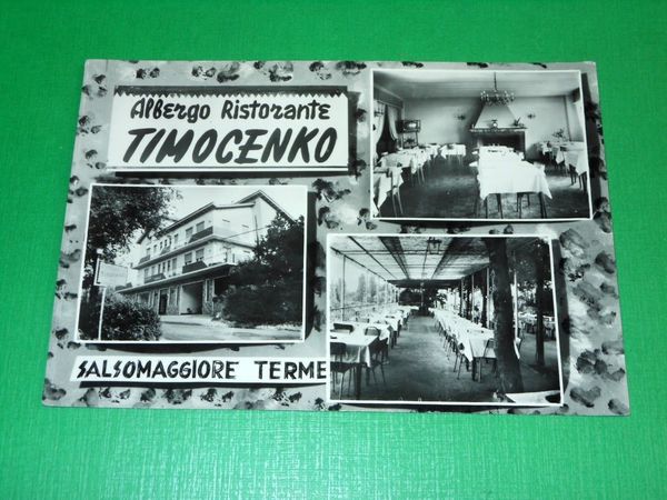 Cartolina Salsomaggiore Terme - Albergo Ristorante Timocenko 1955 ca