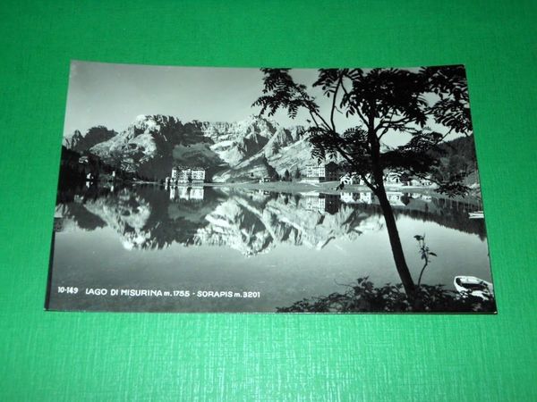 Cartolina Lago di Misurina - Sorapis 1940 ca