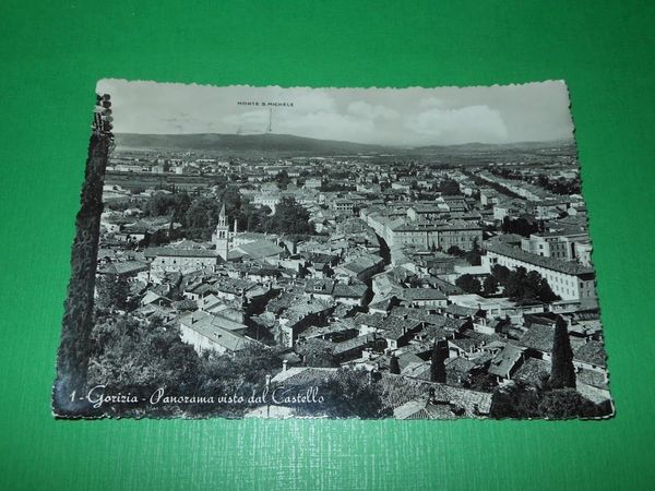 Cartolina Gorizia - Panorama visto dal Castello 1954