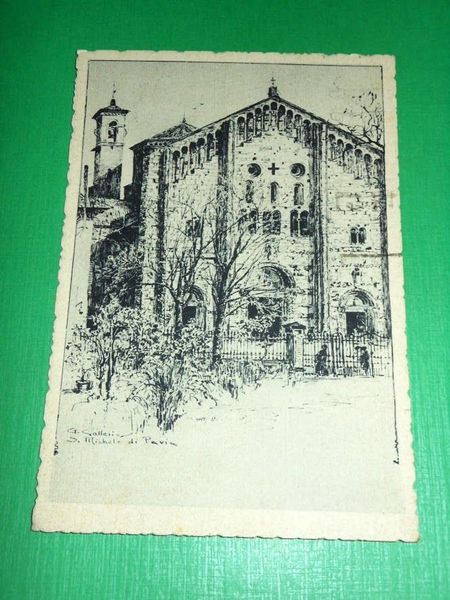 Cartolina Pavia - S. Michele 1941