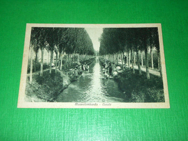 Cartolina Massa Lombarda - Canale 1934