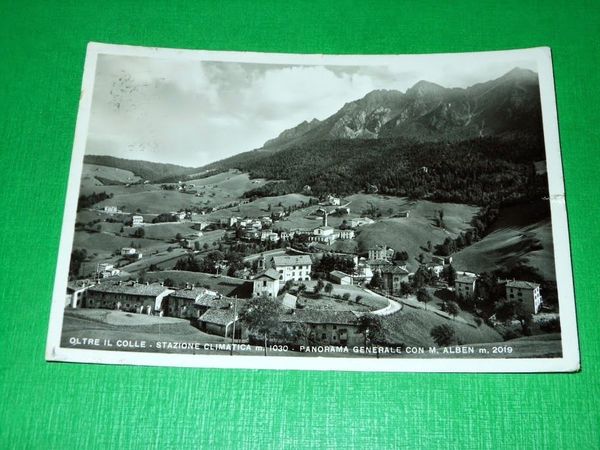 Cartolina Oltre il Colle - Panorama generale con M. Alben …