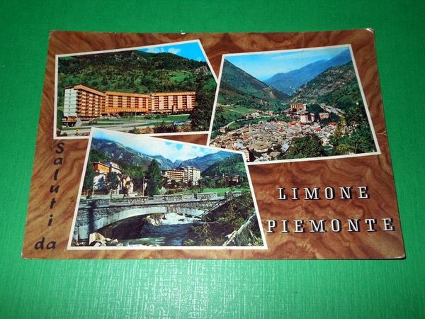 Cartolina Limone Piemonte - Vedute diverse 1970 ca