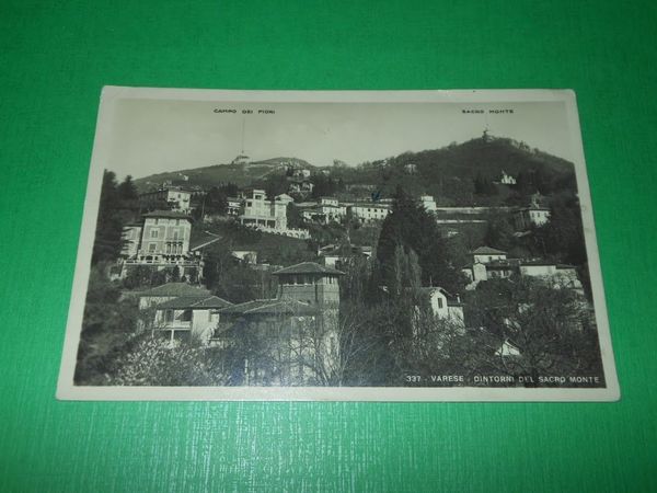 Cartolina Varese - Dintorni del Sacro Monte 1949.