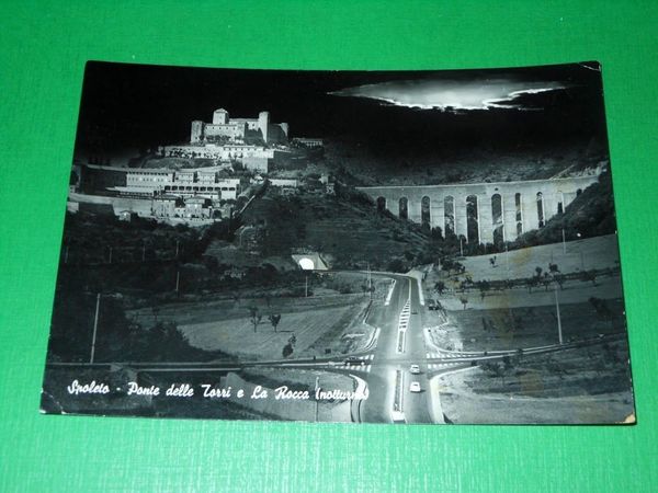 Cartolina Spoleto - Ponte delle Torri e La Rocca ( …